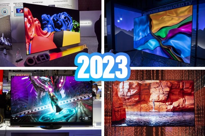 Die neuen Fernseher für 2023 vorgestellt auf der CES in Las Vegas