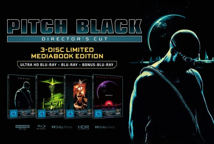 Pitch Black erscheint erneut auf 4K Blu-ray in vier limitierten Mediabook-Varianten