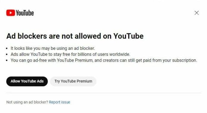 YouTube sperrt Nutzer mit Ad-Blockern aus.