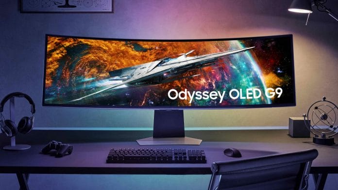 Samsung schickt den neuen QD-OLED-Monitor Odyssey OLED G9 ins Rennen.