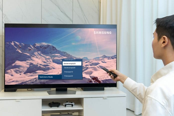Der Seecolors Bildmodus für farbenblinde Nutzer steht für Samsungs 2023 Smart TVs und Monitore bereit