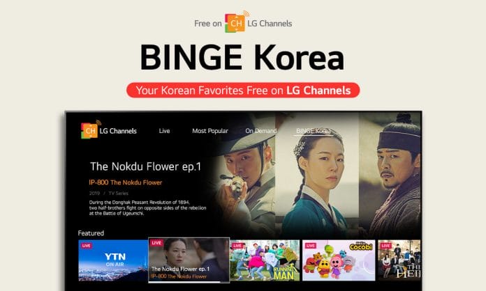 Dank einer Kooperation mit Binge Korea stockt LG seine Channels auf.