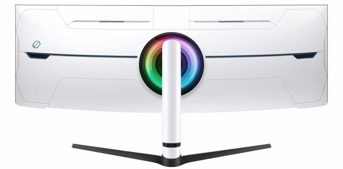 Der Samsung Odyssey Neo G9 integriert auch eine RGB-Beleuchtung.