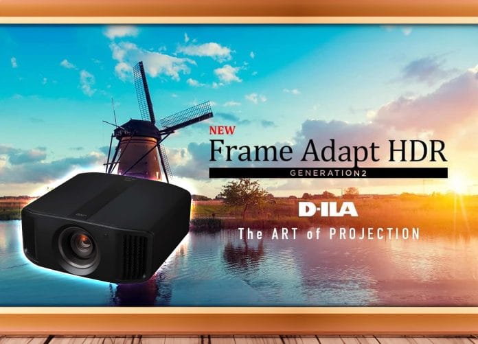 Das Feature-Update führt Frame Adapt HDR 2.0 für ausgewählte JVC 4K und 8K Projektoren ein