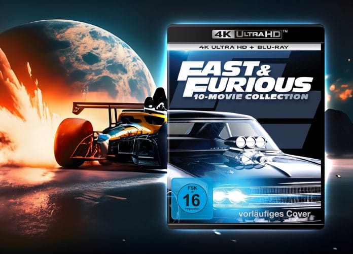 Die komplette "Fast & Furious" Filmsaga mit 10 Titeln auf 4K UHD Blu-ray
