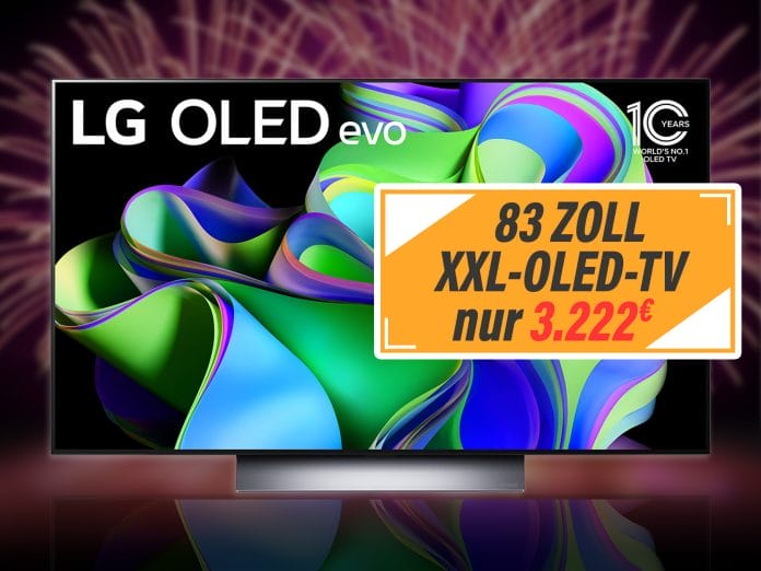 XXL-OLED-TV LG C3 mit 83 Zoll zum neuen Bestpreis von 3.222 Euro!
