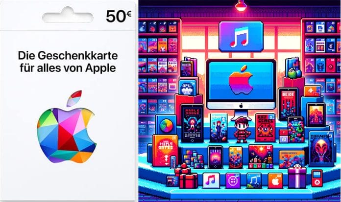Innerhalb des 50 Euro-Limits der Apple iTunes Guthabenkarte gibt es eigentlich keine Grenzen für Unterhaltung in Bild und Ton!