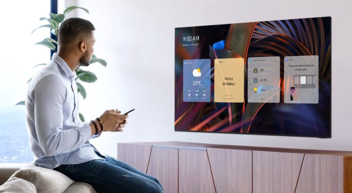 Samsung hat auf der CES 2024 auch neue Lifestyle-TVs gezeigt.