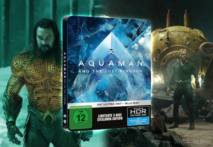 Das limitierte 4K Blu-ray Steelbook zu Aquaman 2: Lost Kingdom ist wieder vorbestellbar