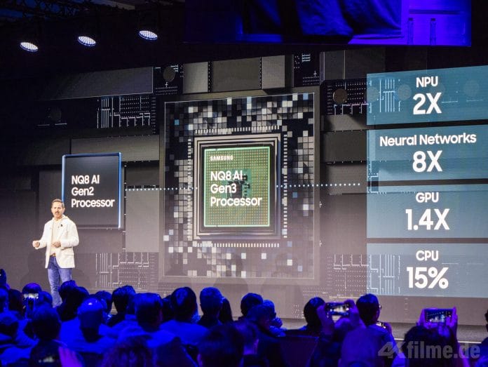 Samsung legte bei seiner Präsentation einen großen Fokus auf en neuen QN8 AI Gen 3 Prozessor