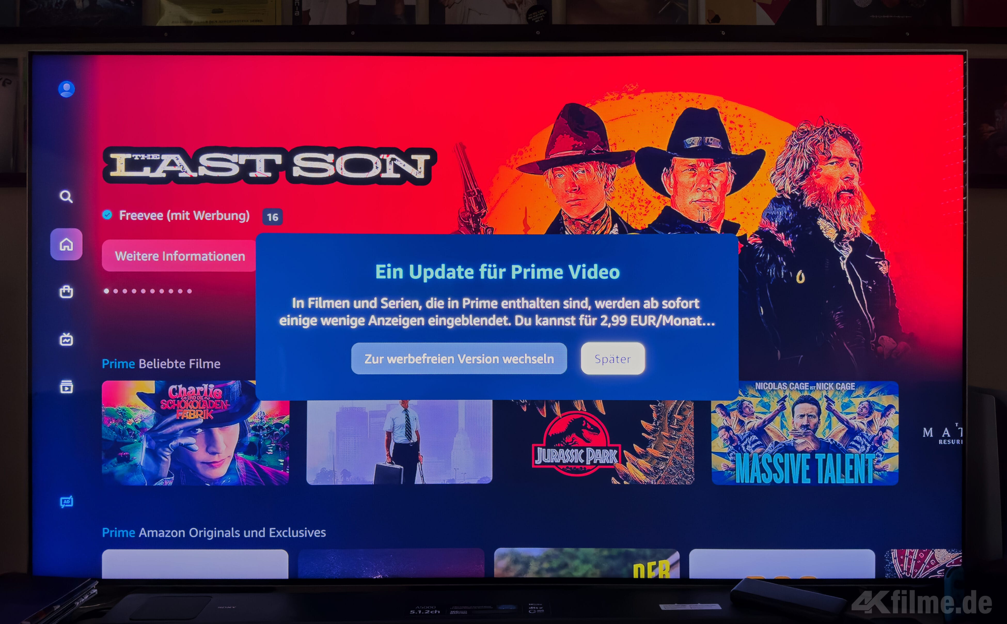 How does amazon prime video work on on sale tv